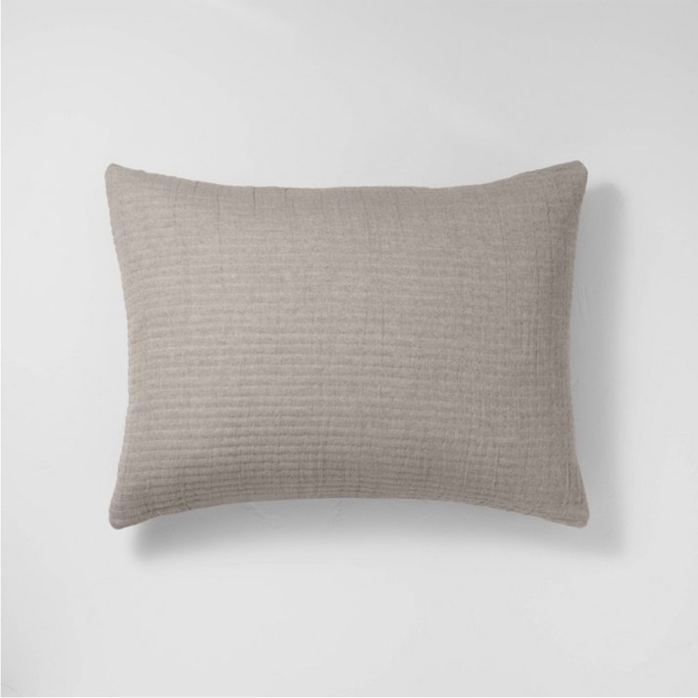 Standard Reversible Textured Cotton
Chambray Coverlet Sham - Casaluna - Picture 2 of 6